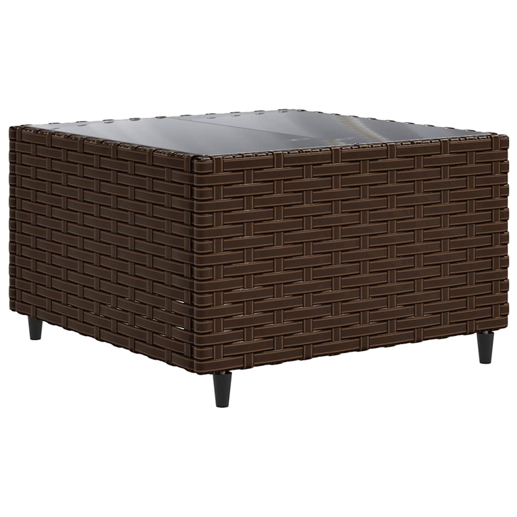 Set Divani Da Giardino 5 Pz Con Cuscini Marrone In Polyrattan - Image 5
