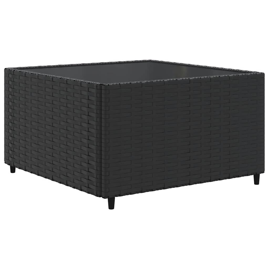 Set Mobili Da Giardino 6 Pz Con Cuscini In Polyrattan Nero - Image 5