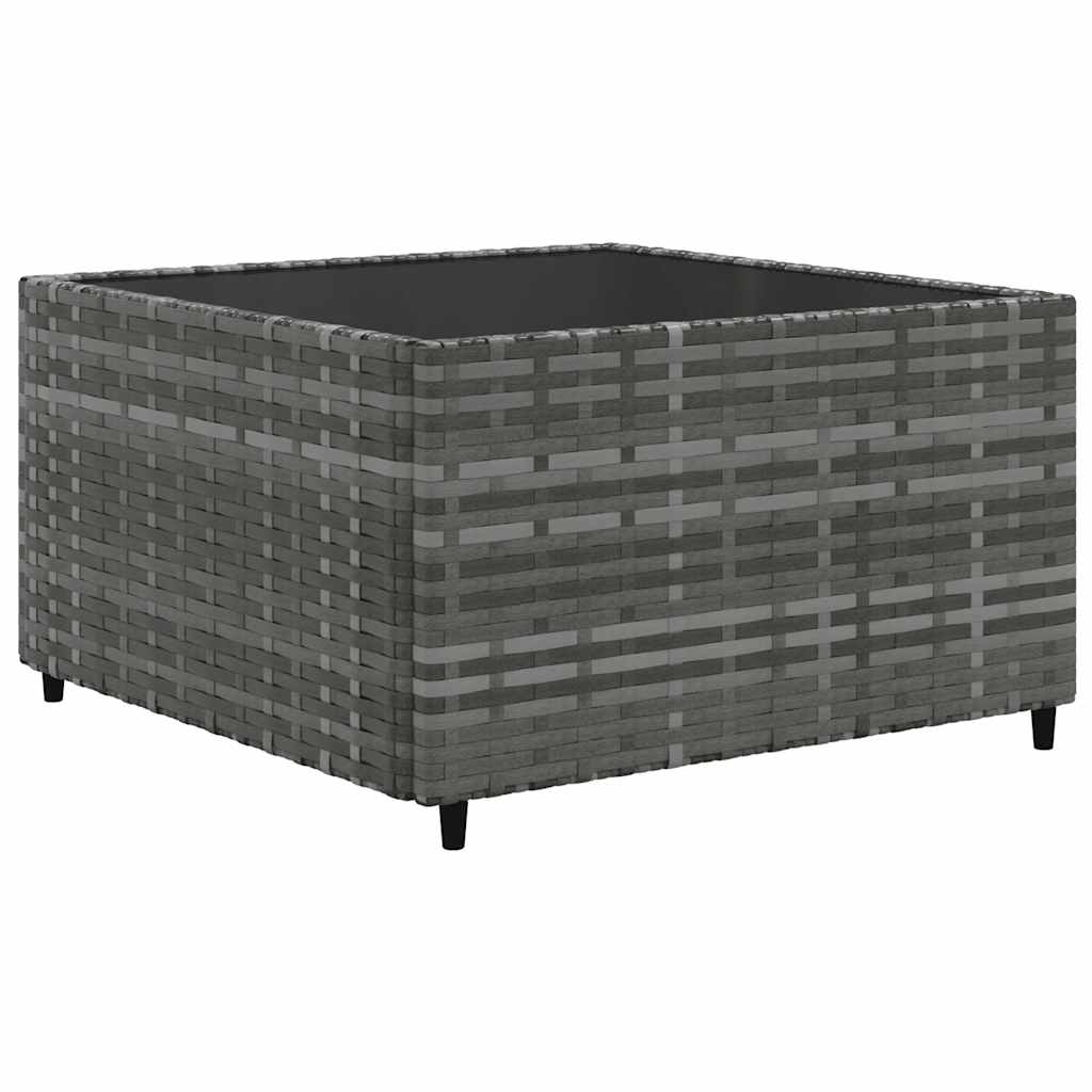 Set Divani Da Giardino 7 Pz Con Cuscini In Polyrattan Grigio - Image 5