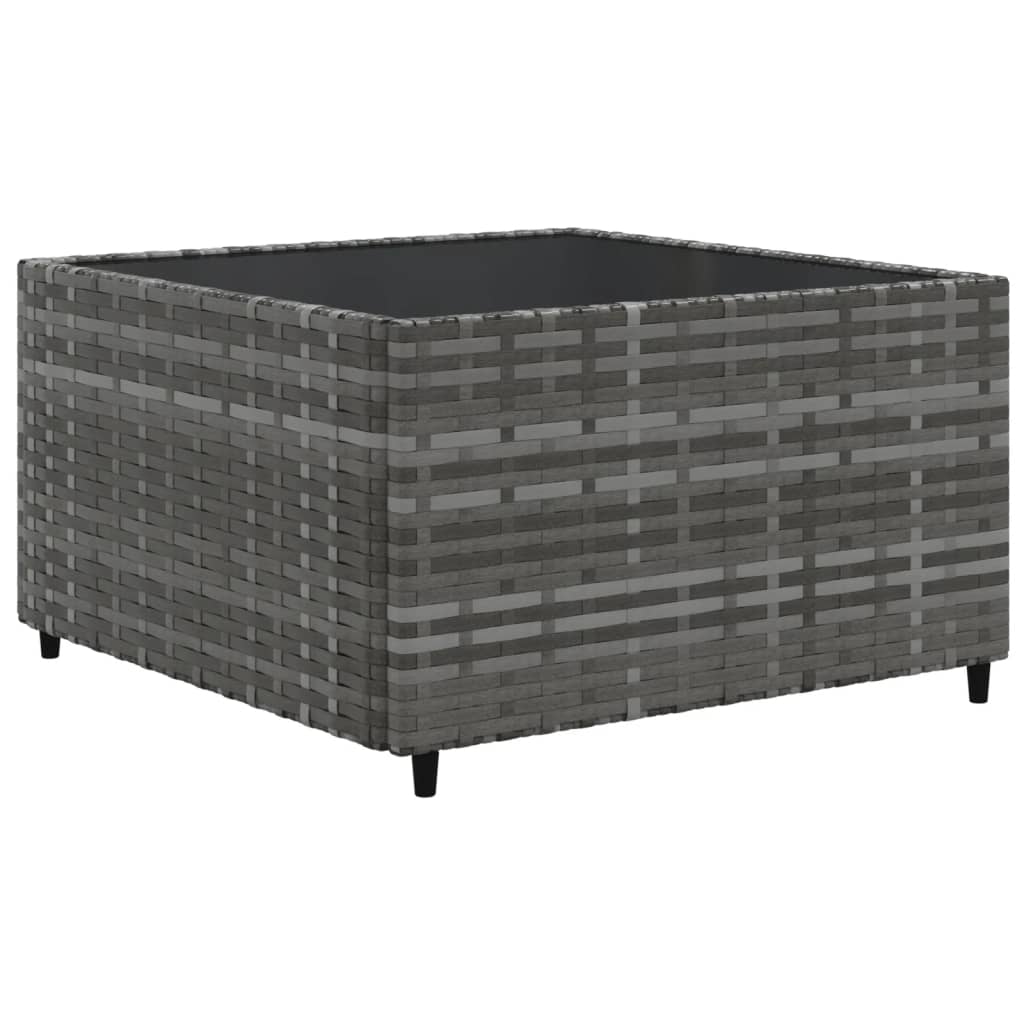 Set Divani Da Giardino 11 Pz Con Cuscini In Polyrattan Grigio - Image 5