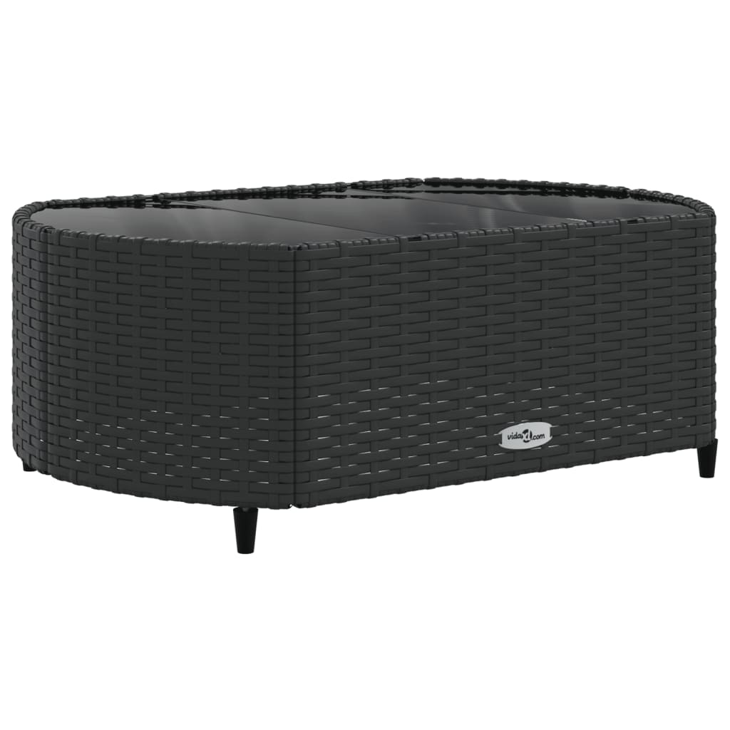 Set Divani Da Giardino Con Cuscini 7pz Nero Polyrattan - Image 5