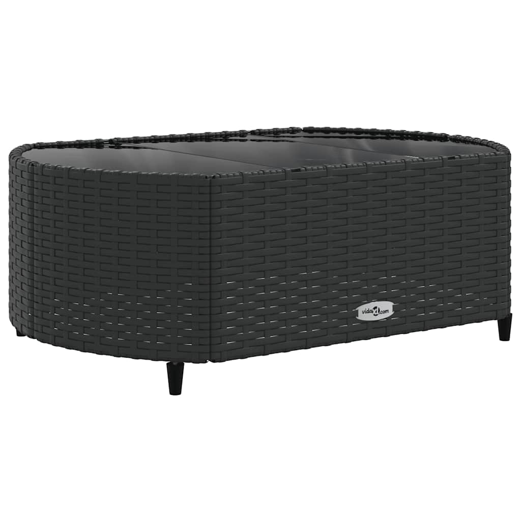 Set Divano Da Giardino 6 Pz Con Cuscini Nero In Polyrattan - Image 5