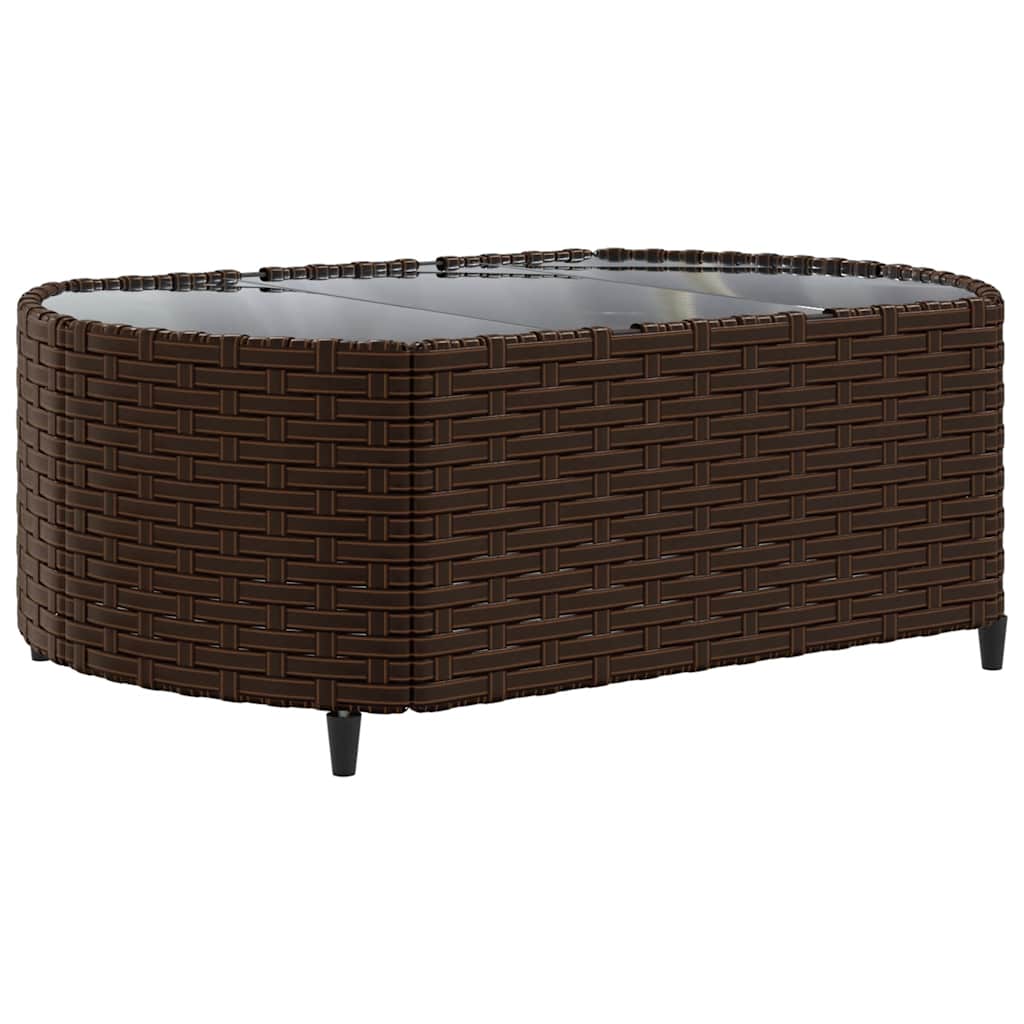 Set Divani Da Giardino 9pz Con Cuscini Marrone In Polyrattan - Image 5
