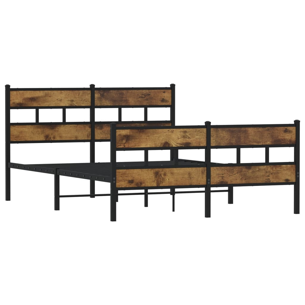 Giroletto Senza Materaso In Metallo Rovere Fumo 160x200 cm - Image 3