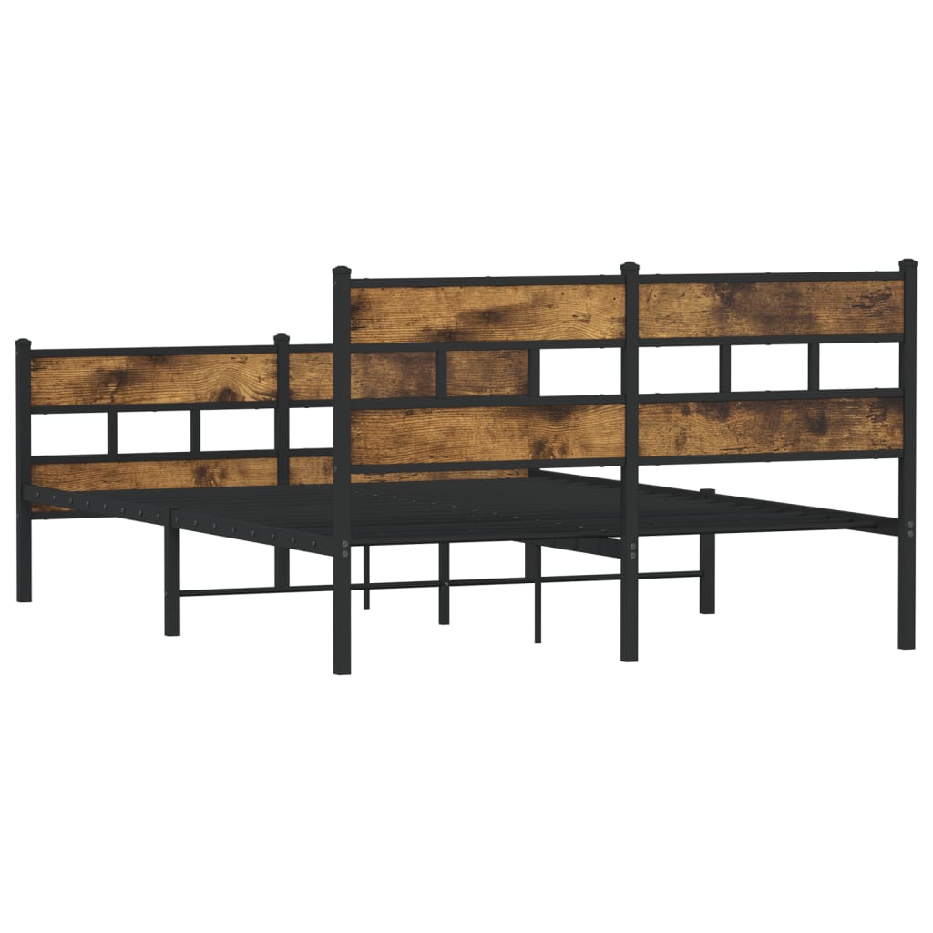 Giroletto Senza Materaso In Metallo Rovere Fumo 160x200 cm - Image 6
