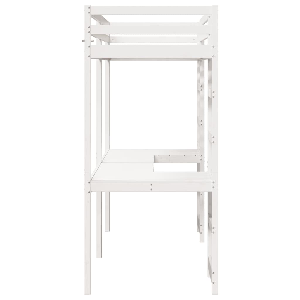 Giroletto Soppalco Senza Materasso Bianco 80x200cm Legno Pino - Image 6