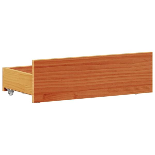 Giroletto Senza Materasso Con Testiera Marrone Cera 90x190 Pino - Image 6