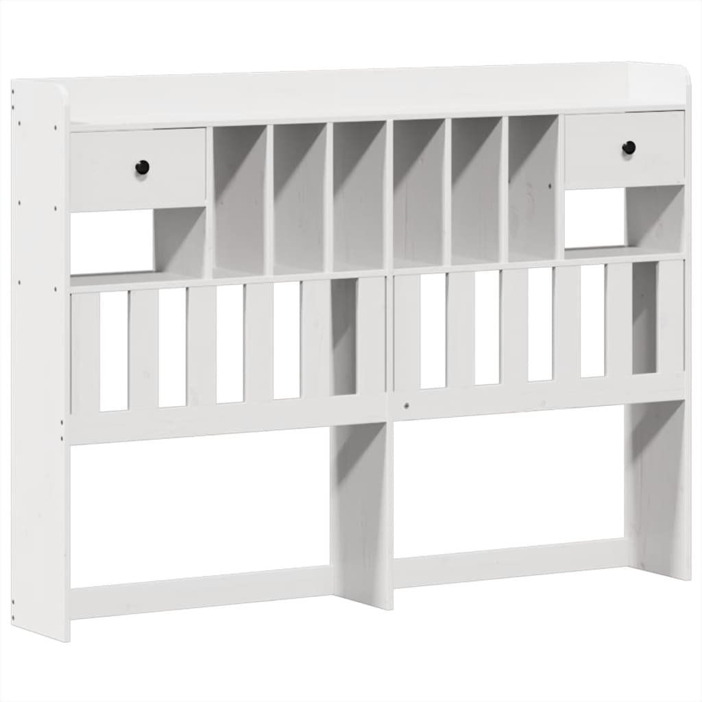 Letto Senza Materasso Bianco 150x200 Cm Legno Massello Di Pino - Image 6
