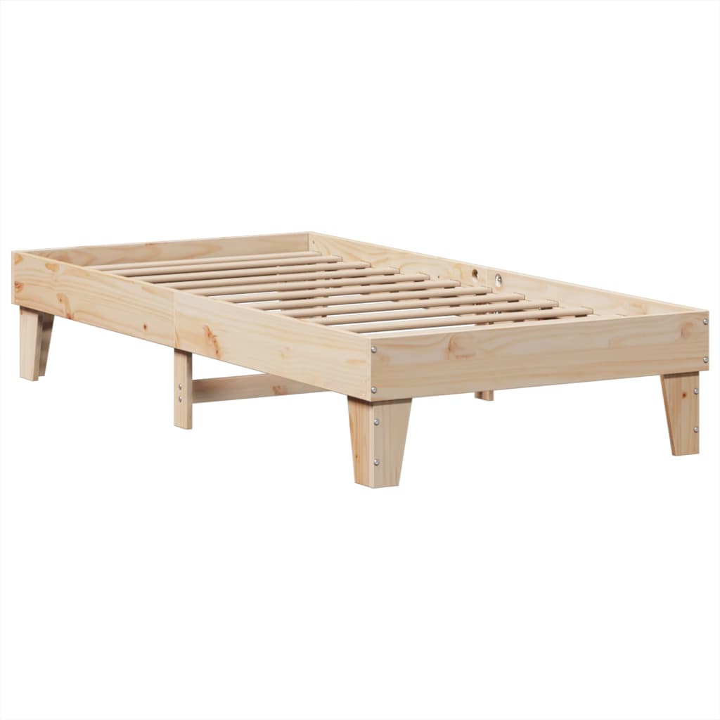 Giroletto Senza Materasso 100x200 Cm In Legno Massello Di Pino - Image 5