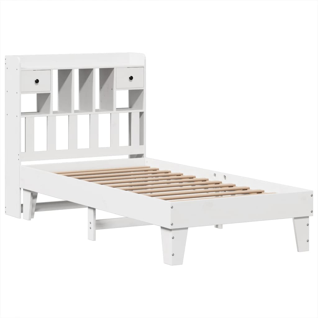 Giroletto Senza Materasso Bianco 100x200 Cm Legno Massello Pino - Image 3