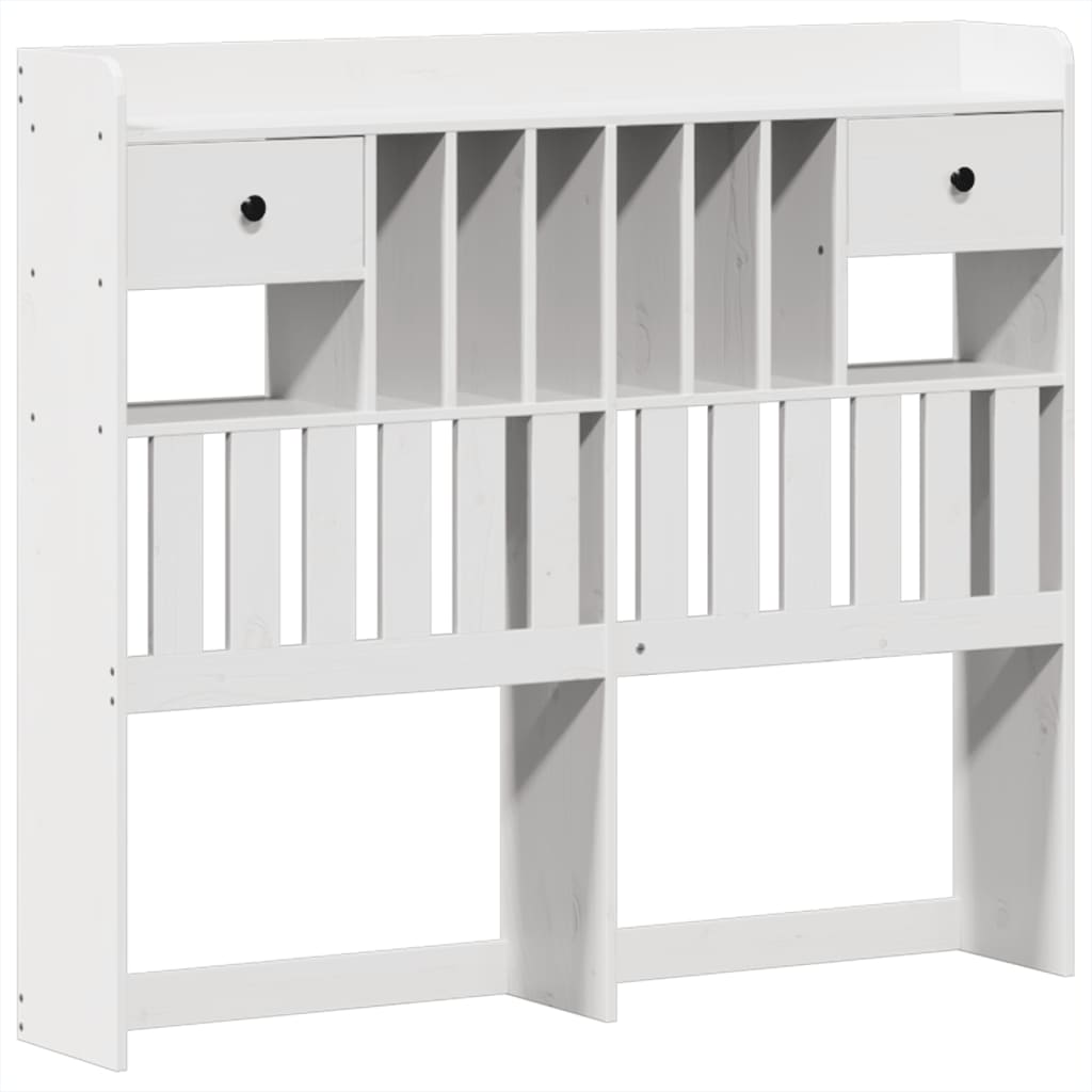 Letto Senza Materasso Bianco 135x190 Cm Legno Massello Di Pino - Image 6