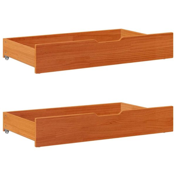Letto Senza Materasso Marrone Cera 75x190 Cm In Legno Di Pino - Image 6