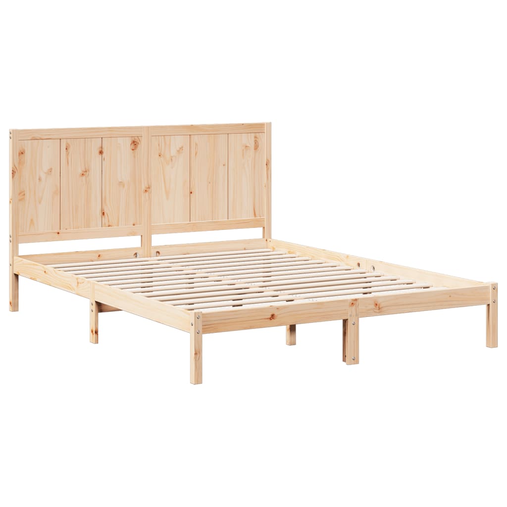 Giroletto Extra Lungo Senza Materasso 160x220 Cm Legno Massello - Image 3