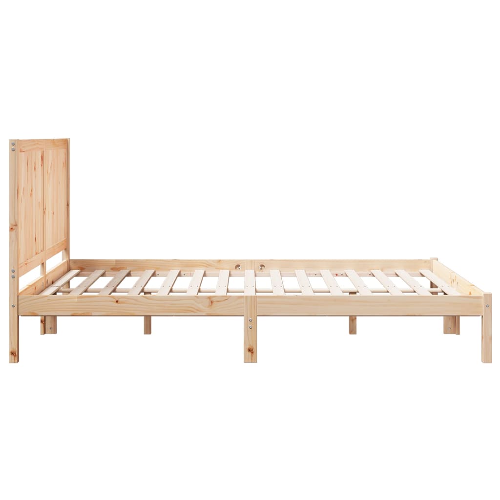 Giroletto Extra Lungo Senza Materasso 160x220 Cm Legno Massello - Image 5