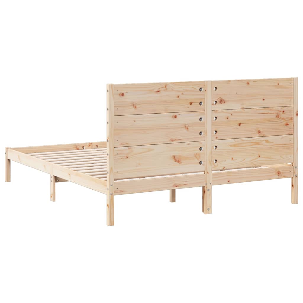 Giroletto Extra Lungo Senza Materasso 160x210 Cm Legno Massello - Image 6