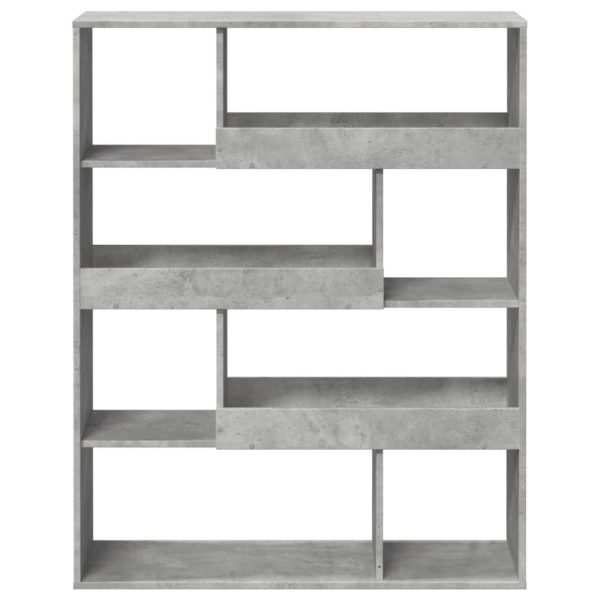 Libreria Grigio Cemento 100x33x125,5 Cm In Legno Multistrato - Image 4