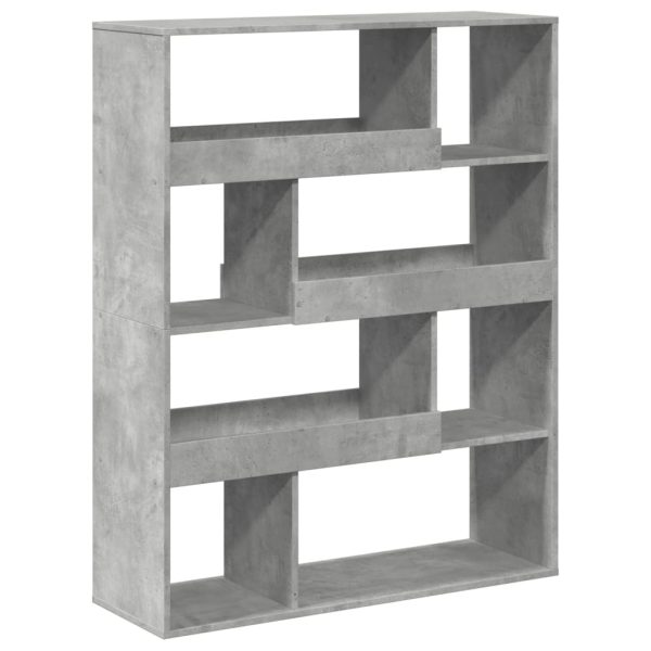 Libreria Grigio Cemento 100x33x125,5 Cm In Legno Multistrato - Image 6
