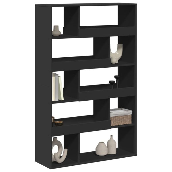 Libreria Nera 100x33x156,5 Cm In Truciolato - Image 3