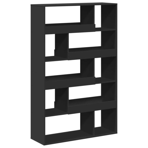 Libreria Nera 100x33x156,5 Cm In Truciolato - Image 6