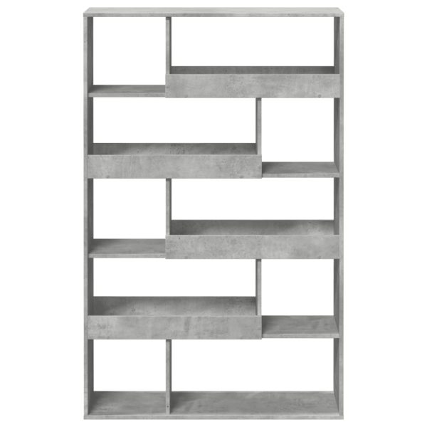 Libreria Grigio Cemento 100x33x156,5 Cm In Truciolato - Image 4