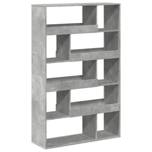 Libreria Grigio Cemento 100x33x156,5 Cm In Truciolato - Image 6