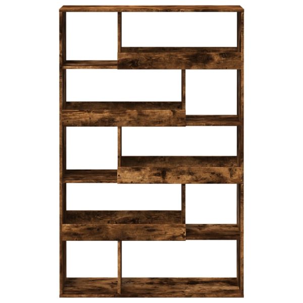 Libreria Rovere Fumo 100x33x156,5 Cm In Truciolato - Image 4