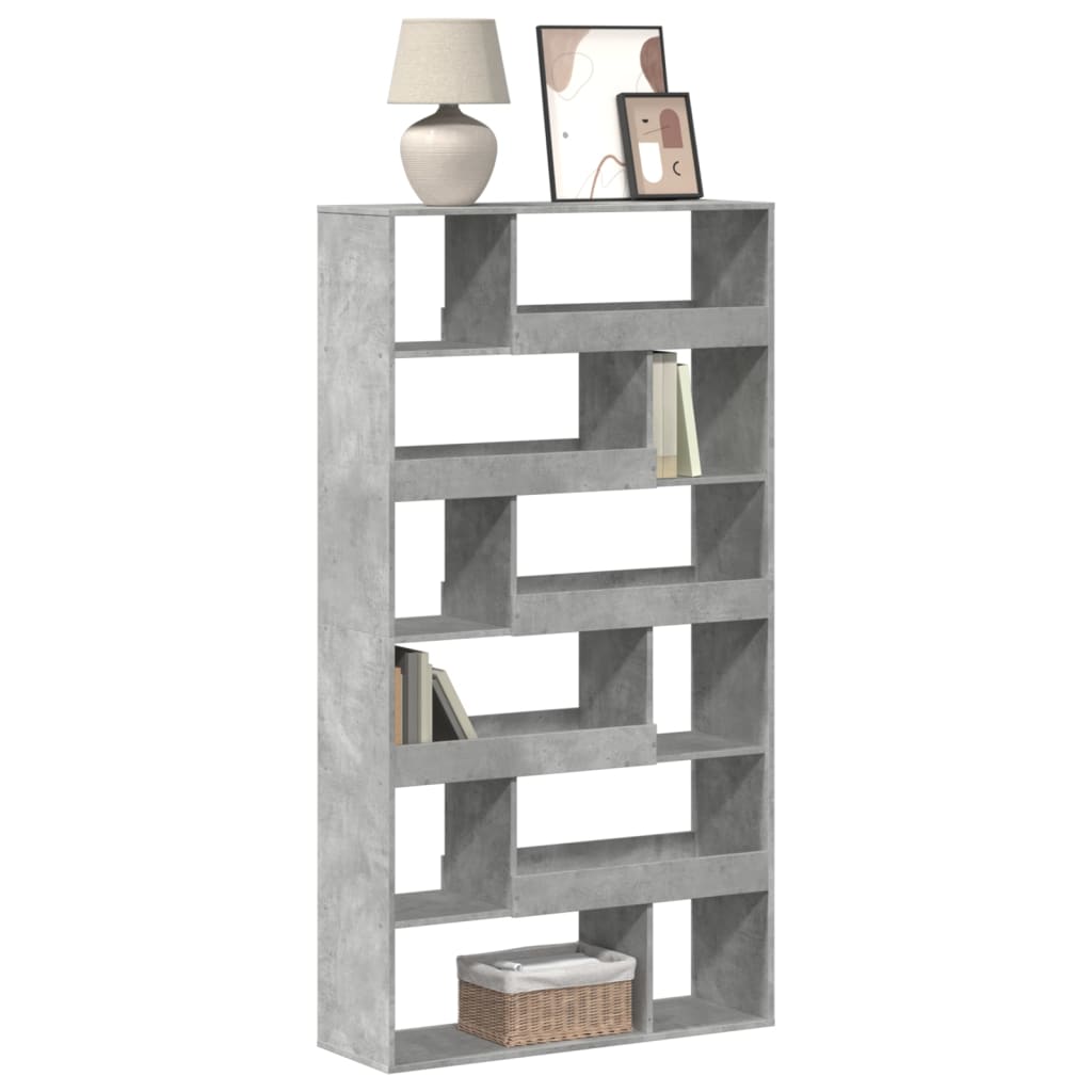 Libreria Grigio Cemento 100x33x187,5 Cm In Truciolato