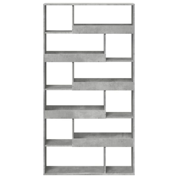 Libreria Grigio Cemento 100x33x187,5 Cm In Truciolato - Image 4