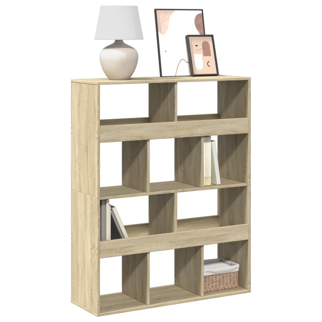 Libreria Rovere Sonoma 100x33x125,5 Cm In Legno Multistrato