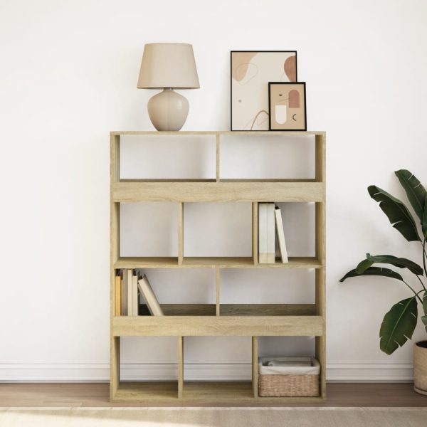 Libreria Rovere Sonoma 100x33x125,5 Cm In Legno Multistrato - Image 3