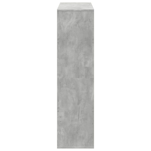 Libreria Grigio Cemento 100x33x125,5 Cm In Legno Multistrato - Image 5