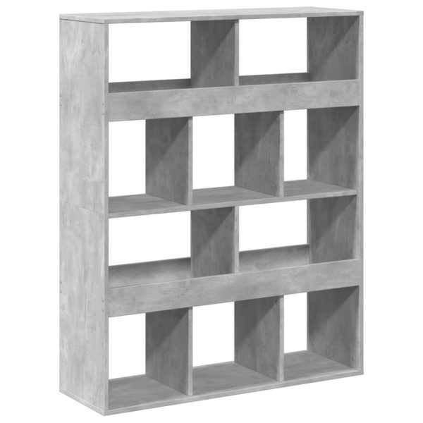 Libreria Grigio Cemento 100x33x125,5 Cm In Legno Multistrato - Image 6