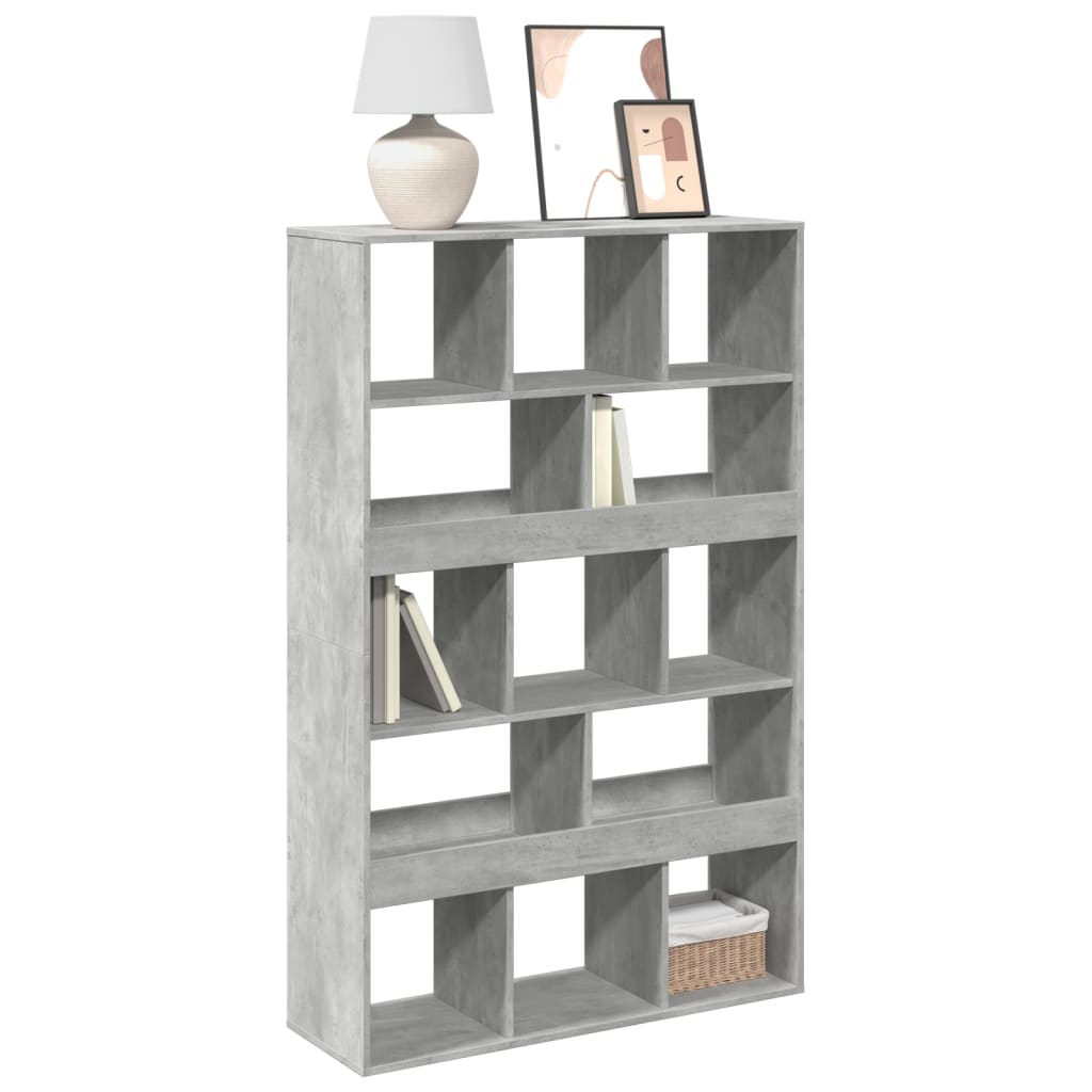 Libreria Grigio Cemento 100x33x156,5 Cm In Truciolato