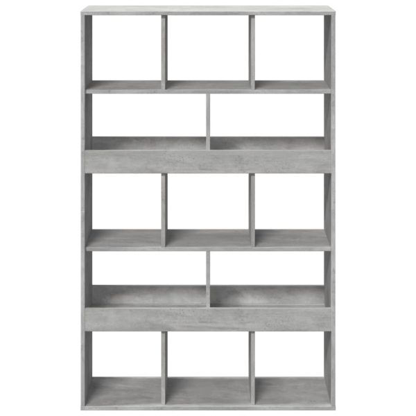 Libreria Grigio Cemento 100x33x156,5 Cm In Truciolato - Image 4