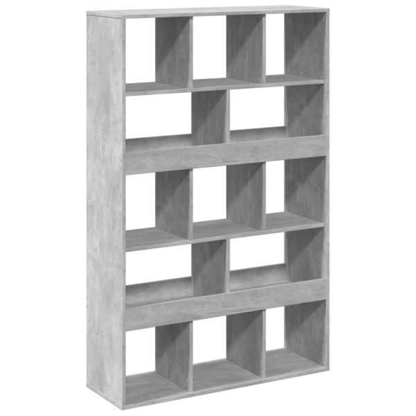 Libreria Grigio Cemento 100x33x156,5 Cm In Truciolato - Image 6