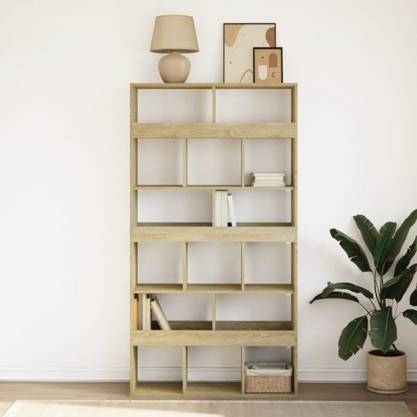 Libreria Rovere Sonoma 100x33x187,5 Cm In Truciolato - Image 3