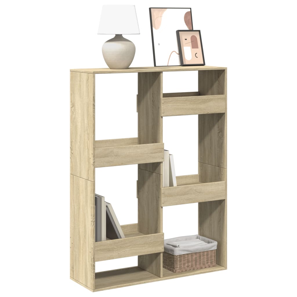 Libreria Rovere Sonoma 100x33x135 Cm In Legno Multistrato