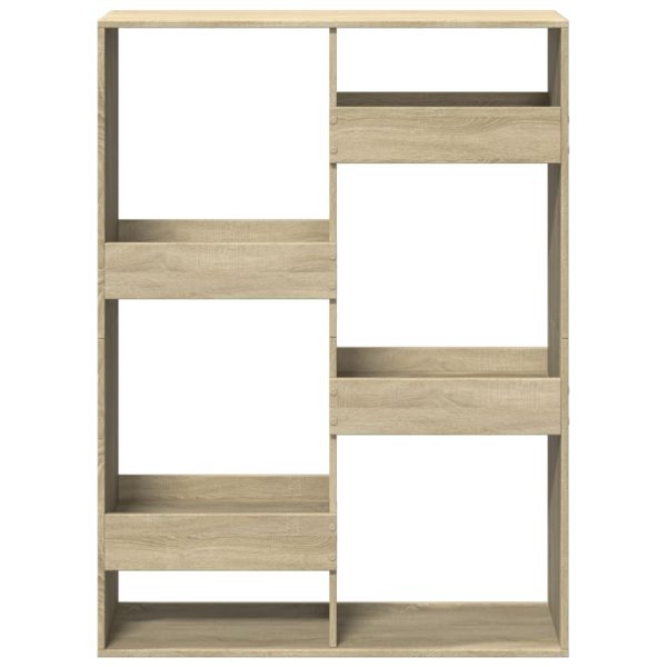 Libreria Rovere Sonoma 100x33x135 Cm In Legno Multistrato - Image 4