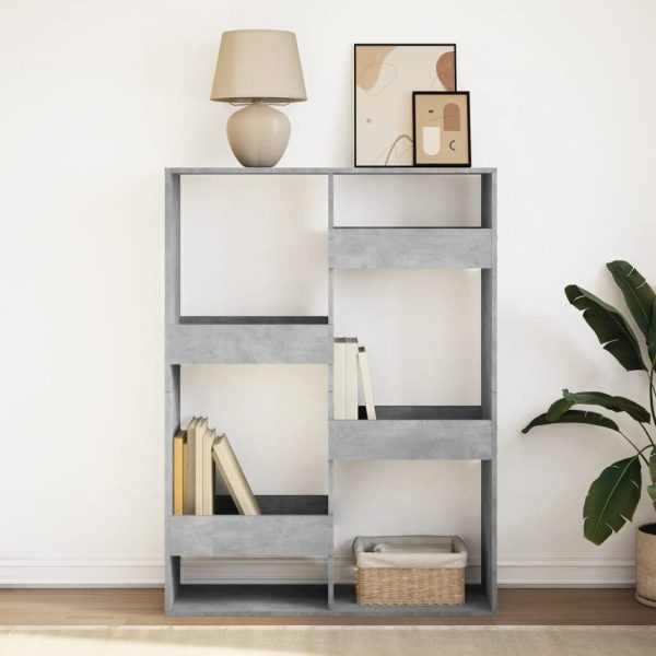 Libreria Grigio Cemento 100x33x135 Cm In Legno Multistrato - Image 3