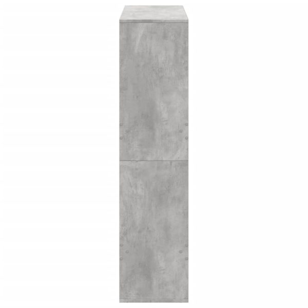 Libreria Grigio Cemento 100x33x135 Cm In Legno Multistrato - Image 5