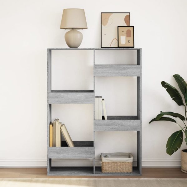 Libreria Grigio Sonoma 100x33x135 Cm In Legno Multistrato - Image 3
