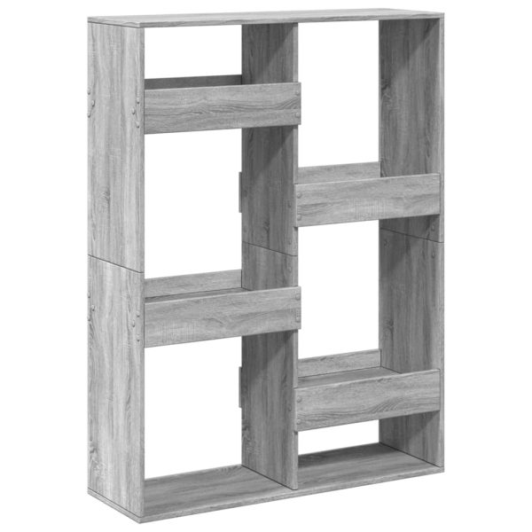 Libreria Grigio Sonoma 100x33x135 Cm In Legno Multistrato - Image 6