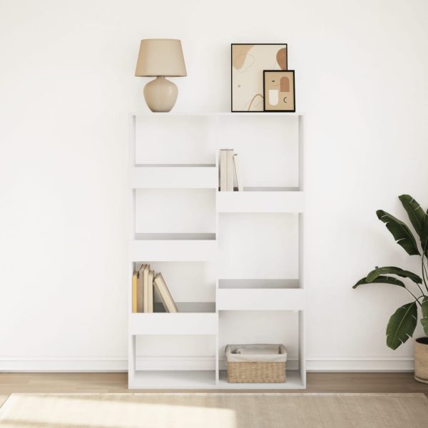 Libreria Bianca 100x33x155,5 Cm In Legno Multistrato - Image 3