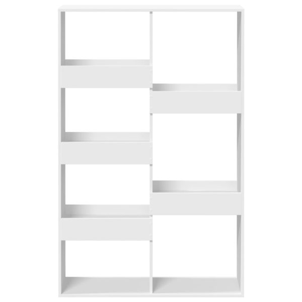 Libreria Bianca 100x33x155,5 Cm In Legno Multistrato - Image 4