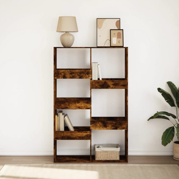 Libreria Rovere Fumo 100x33x155,5 Cm In Legno Multistrato - Image 3