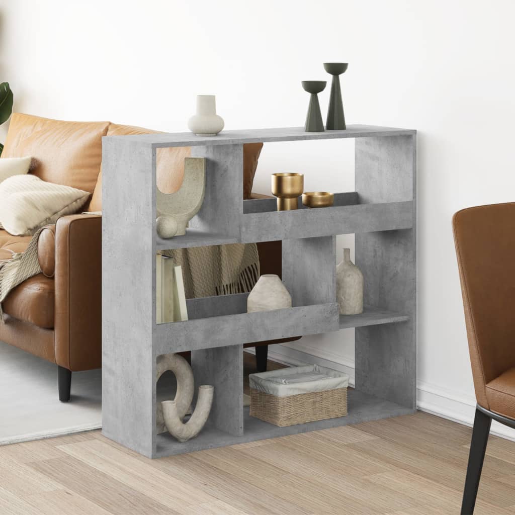 Libreria Grigio Cemento 100x33x94,5 Cm In Truciolato