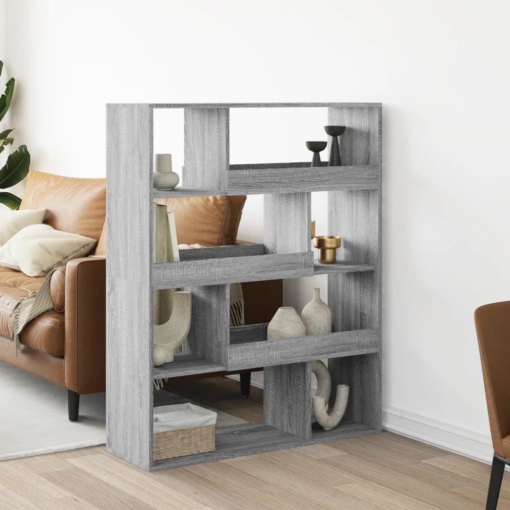 Divisorio Stanza Grigio Sonoma 100x33x125,5 Cm In Truciolato