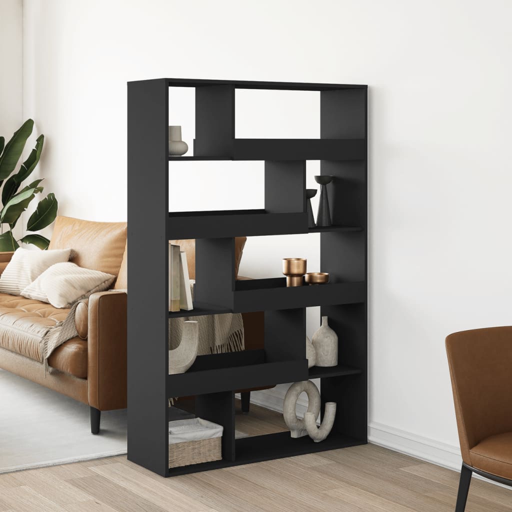 Divisorio Stanza Nero 100x33x156,5 Cm In Truciolato