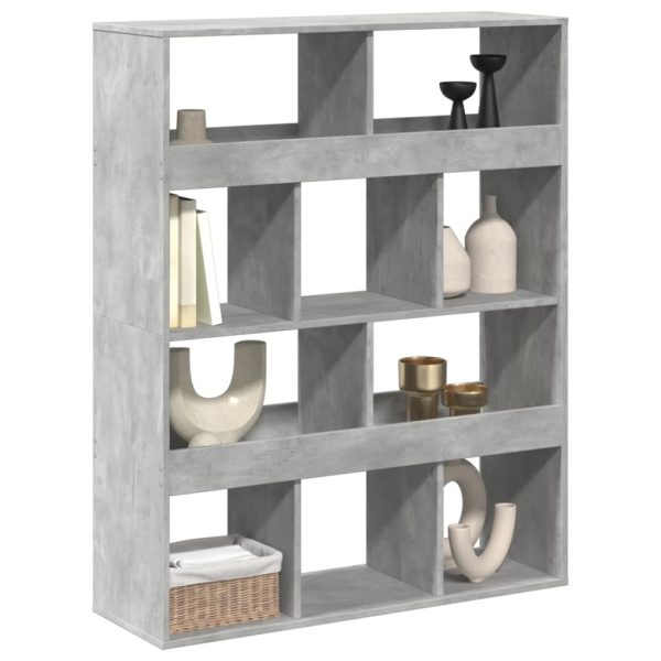Divisorio Stanza Grigio Cemento 100x33x125,5 Cm In Truciolato - Image 3