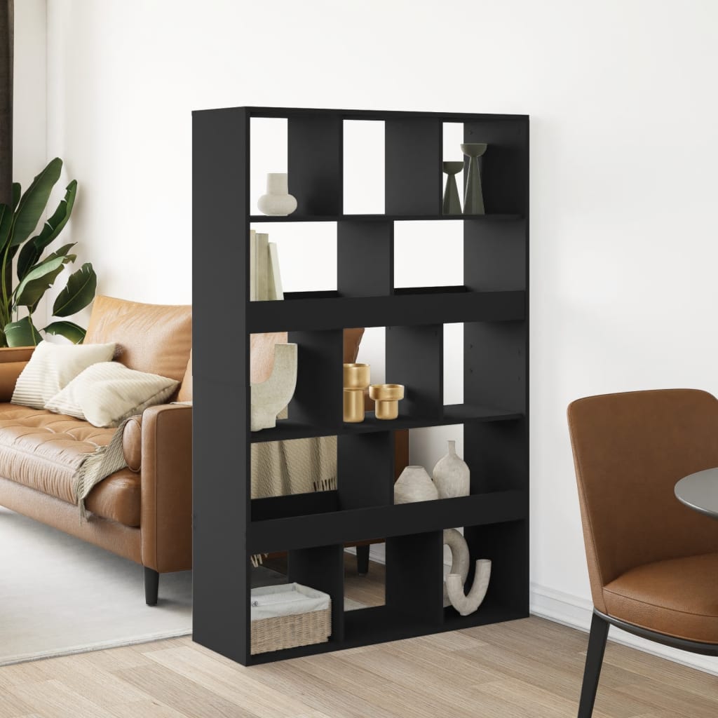 Divisorio Stanza Nero 100x33x156,5 Cm In Truciolato
